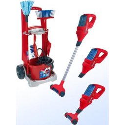 Klein Kinder-Besenwagen Vileda, mit Staubsauger, Made in Germany