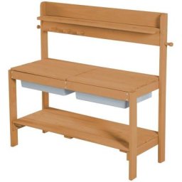 roba® Outdoor-Spielküche Gartenküche FUN Holz, Kunststoff, braun