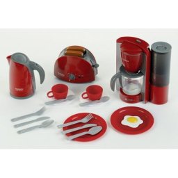 Klein Kinder-Küchenset Bosch Frühstückset, (Set, 16-tlg), Wasserkocher mit Wasser befüllbar