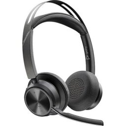 Poly VOYAGER FOCUS 2 UC Wireless-Headset (Active Noise Cancelling (ANC), Freisprechfunktion, A2DP Bluetooth, AVRCP Bluetooth, HFP, HSP)