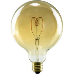 SEGULA Soft Line LED-Leuchtmittel, E27, 1 St., Warmweiß, dimmbar, Soft Globe 125 gold, E27