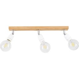BRITOP LIGHTING Deckenleuchte PORCIA WOOD, ohne Leuchtmittel, Retro-Design mit Porzellan und Eichenholz, Flexibel einstellbar