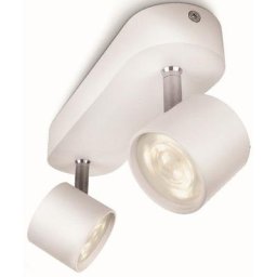 Philips Deckenspot Star, LED fest integriert, Warmweiß, myLiving LED Spot 2flg. 1000lm, Weiß