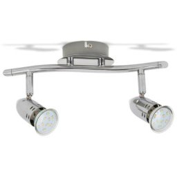 B.K.Licht LED Deckenspots Carina, LED wechselbar, Warmweiß, Deckenleuchte, Design, 6W, Spot, Strahler, chrom, drehbar, schwenkbar