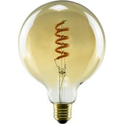 SEGULA Soft Line LED-Leuchtmittel, E27, 1 St., Warmweiß, dimmbar, Soft Globe 125 gold, E27
