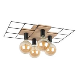 SPOT Light Deckenleuchte CHESTER, ohne Leuchtmittel, Modernes Design, aus Eichenholz und Metall, Nachhaltig