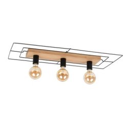 SPOT Light Deckenleuchte CHESTER, ohne Leuchtmittel, Modernes Design, aus Eichenholz und Metall, Nachhaltig