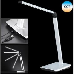 FISCHER & HONSEL LED Schreibtischlampe Bright, Dimmfunktion, LED fest integriert, warmweiß - kaltweiß