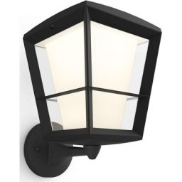 Philips Hue LED Wandleuchte Econic, Smart Home, LED fest integriert, Farbwechsler, IP44, Hochvolt-System, Anschluss an vorh. Stromleitung, Laternenform