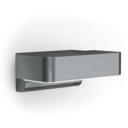 steinel LED Außen-Wandleuchte L 800 SC ANT, Bewegungsmelder, Bluetooth, Dimmfunktion, Leuchtdauer einstellbar, Nachtlichtfunktion, Smart Home, Softlichtstart, LED fest integriert, Warmweiß, 160° Bewegungsmelder,Warmweiß,Smart Home,App-Steuerung,Anthrazit