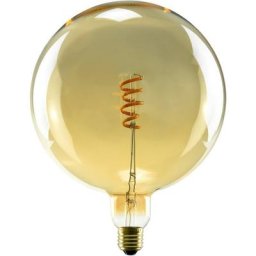 SEGULA Soft Line LED-Leuchtmittel, E27, 1 St., Warmweiß, dimmbar, Soft Globe 200 gold, E27