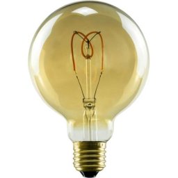 SEGULA Soft Line LED-Leuchtmittel, E27, 1 St., Warmweiß, dimmbar, Soft Globe 95 gold, E27