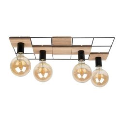 SPOT Light Deckenleuchte CHESTER, ohne Leuchtmittel, Modernes Design, aus Eichenholz und Metall, Nachhaltig