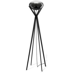 Joop! Stehlampe CURVES LIGHTS, ohne Leuchtmittel, Warmweiß, mit Extra-White-Glaskugel mit feinem Farbverlauf zu Rauchglas-Optik