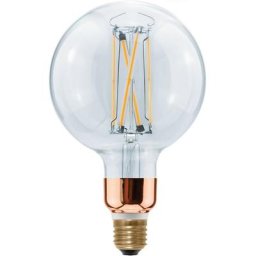 SEGULA LED Globe 125 High Brightness klar LED-Leuchtmittel, E27, Warmweiß, dimmbar, E27, Globe 125 High Brightness, klar