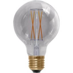 SEGULA LED Globe 80 smokey grau LED-Leuchtmittel, E27, Warmweiß, dimmbar, E27, Globe 80, smokey grau