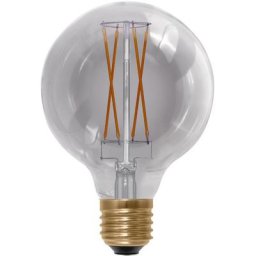 SEGULA LED Globe 95 smokey grau LED-Leuchtmittel, E27, Warmweiß, dimmbar, E27, Globe 95, smokey grau