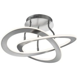 TRIO Leuchten LED Deckenleuchte Oakland, Dimmfunktion, LED fest integriert, Warmweiß, modernes Design / bequem über Wandschalter dimmbar (3 Stufen)