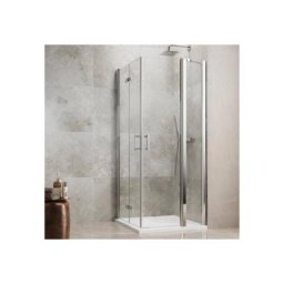 maw by GEO Eckdusche maw flex PRO AP-E420, BxT: 100x80 cm, Einscheibensicherheitsglas