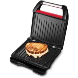 George Foreman Kontaktgrill Steel Compact Fitnessgrill rot 25030-56, 1200 W