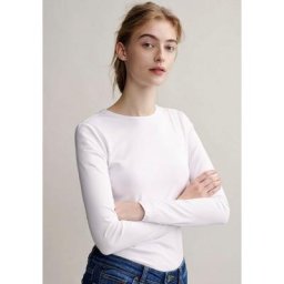 OPUS Langarmshirt Smilla in cleaner Basic-Form