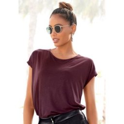 LASCANA Kurzarmshirt im Basic-Style