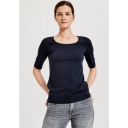 OPUS Rundhalsshirt Sanika in cleaner Basic-Form