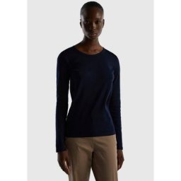United Colors of Benetton Langarmshirt im Basic-Look