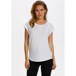 Saint Tropez Rundhalsshirt Basic in edler LYOCELL Qualität
