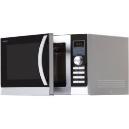 Sharp Mikrowelle R843INW, Grill und Heißluft, 25 l, mit Doppelgrill