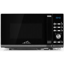 eta Mikrowelle Galeto ETA121090010, Mikrowelle, 20 l, schwarz mit 3 Auftaufunktionen und 700 Watt