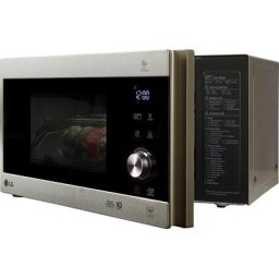 LG Mikrowelle MH 6565 CPS, Grill, 25 l, Smart Inverter Technologie, echte Glasfront
