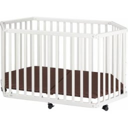 tiSsi® Laufgitter weiß, 6-eckig, zusammenklappbar, Made in Europe