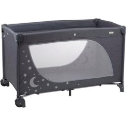 BabyGo Baby-Reisebett Moonstars, grey