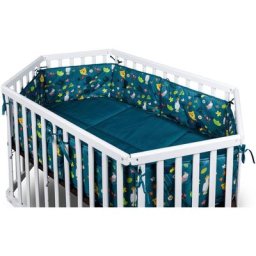 tiSsi® Laufgittereinlage Lies, 6-Eck, petrol Jungle, (2-tlg., Nestchen und Laufgittereinlage), passend für tiSsi® 6-Eck Laufstall
