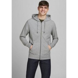 Jack & Jones Kapuzensweatjacke BASIC SWEAT ZIP HOOD