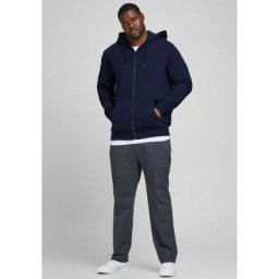 Jack & Jones PlusSize Kapuzensweatjacke BASIC SWEAT ZIP HOOD bis Größe 6XL