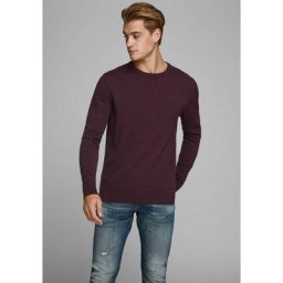Jack & Jones Rundhalspullover BASIC KNIT CREW NECK