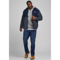 Jack & Jones PlusSize Kapuzensweatjacke BASIC SWEAT ZIP HOOD bis Größe 6XL