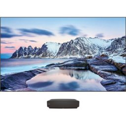 Hisense 100L5F-D12 DLP-Beamer (2700 lm, 3840 x 2160 px, 254 cm/100 Zoll, 4K Ultra HD, Smart-TV, Triple Tuner, inkl. Soft Panel)