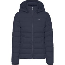 Tommy Jeans Steppjacke TJW BASIC HOODED JACKET mit Aufhänger am Kragen