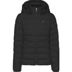 Tommy Jeans Steppjacke TJW BASIC HOODED JACKET mit Aufhänger am Kragen