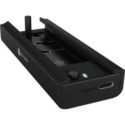 Raidsonic Festplatten-Dockingstation ICY BOX M.2 SSD NVMe & SATA, USB 3.2 Gen 2 Type-C oder Type-A, Werkzeuglos, Aluminium