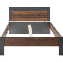 Home affaire Schlafzimmer-Set BROOKLYN, (Set, 4-St., mit Holzkopfteil, Nachtkommode, Kleiderschrank 2 trg., Kommode), in dekorativer Rahmenoptik