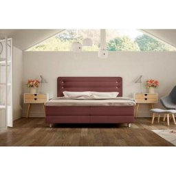 Schlaraffia Boxspringbett Fidelio, inkl GELTEX®-Topper, Holzfuß in Eiche