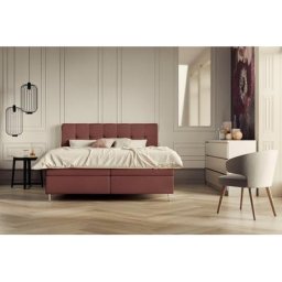Schlaraffia Boxspringbett Aida, inklusive GELTEX®-Topper, Metallfuß in chrome, mit niedrigem Kopfteil