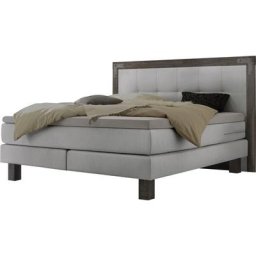HASENA Boxspringbett Memphis, im Vintagelook, Massivholz-Umrandung, Tonnentaschen-Federkernmatratze