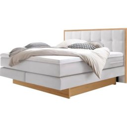 HASENA Boxspringbett Ottawa, Boxspringbett, wählbare Polsterbezüge, zwei Bettkästen aus Eiche