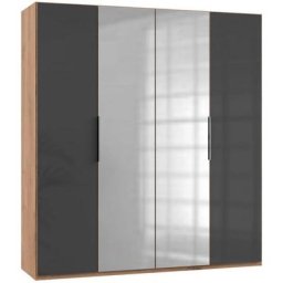 Fresh To Go Kleiderschrank Level mit Glas- und Spiegeltüren