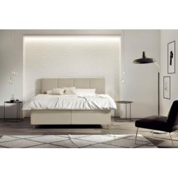 Schlaraffia Boxspringbett Saga, GELTEX®-Topper, Metallfuß in Chrom, niedrige Kopfteilhöhe von 113 cm